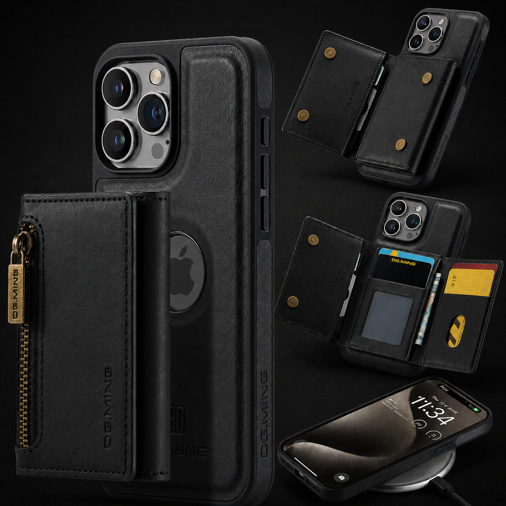 Magnetic Wallet Case for iPhone