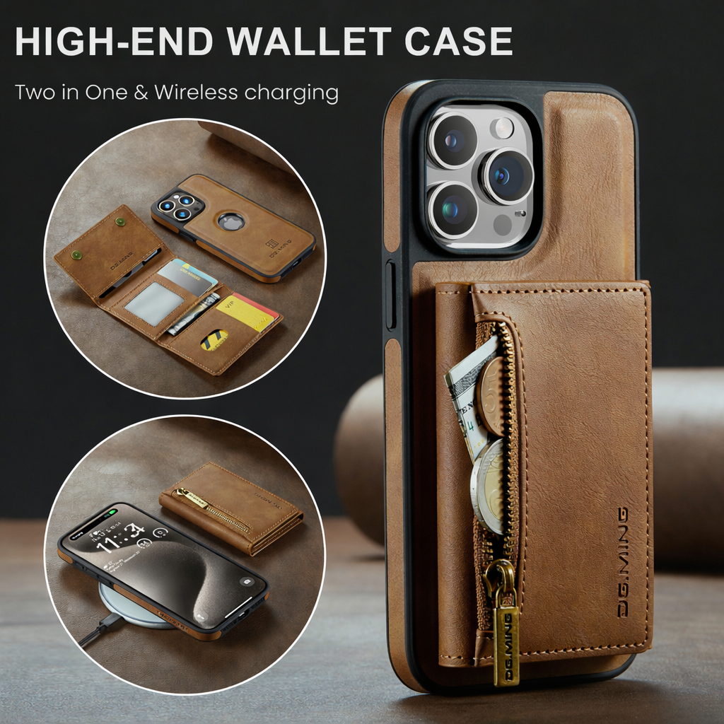 Magnetic Wallet Case for iPhone – Slim Card Holder